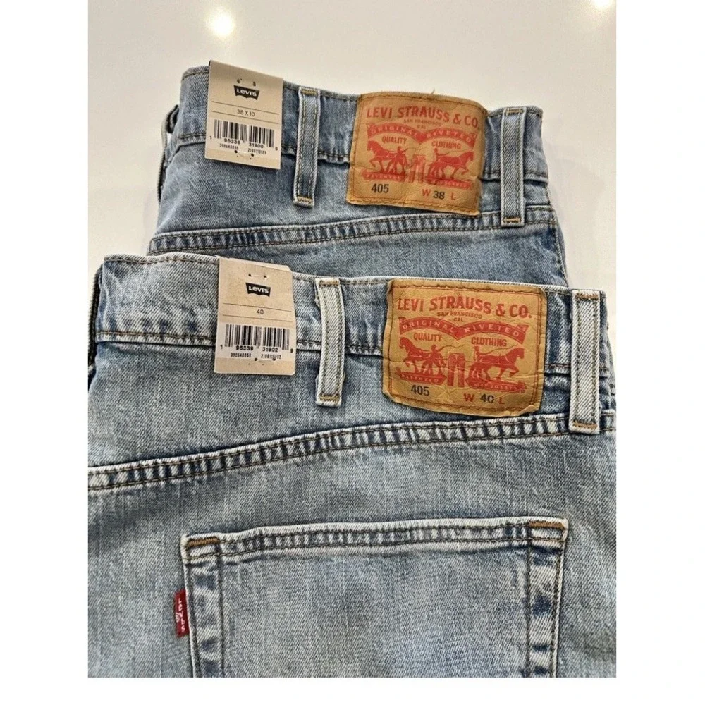 NWT Levi's 405‎ Standard Jean Shorts Men's 40 Denim Division Fight The Feeling